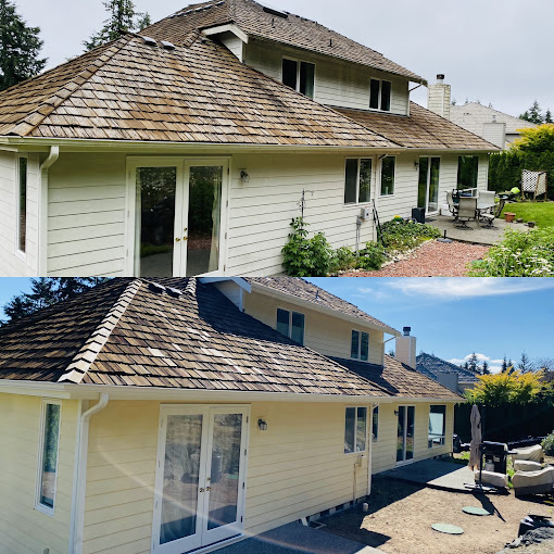 Before and after gig harbor project